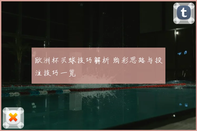 欧洲杯买球技巧解析 购彩思路与投注技巧一览